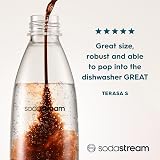 SodaStream 2x 1 Litre Dishwasher Safe Bottles for Spirit Terra Art Source Black view 4