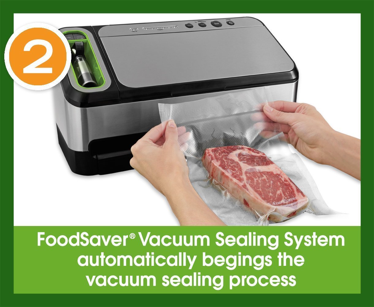 FoodSaver V4840 2-in-1 Vacuum Sealer Machine with Automatic Bag