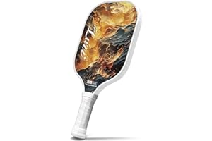 LUZZ Pickleball Paddles, T700 Carbon Fiber Pickleball Paddle Sandblasted Surface with Honeycomb Core Pickle Ball Rackets for Beginners Increased Spin Strength & Control Stability