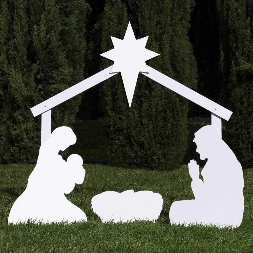 Outdoor Nativity Store Holy Family Outdoor Nativity Set (White