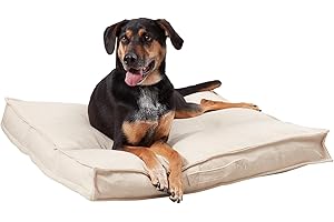 South Pine Porch Mila Square Tufted Pillow Style Dog Bed, Cream, Medium (32" x 32")