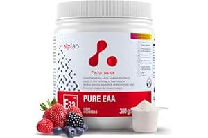 ATP LAB Pure EAA Powder - 300g, Mixed Berry Lemonade, 30 Servings - Workout Supplement & Electrolytes - Athletic Support & Hy