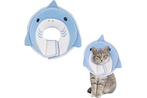 Friusate Cat Recovery Collar - Soft, Adjustable, Breathable, Lightweight Cat Cone to Stop Licking - After Surgery