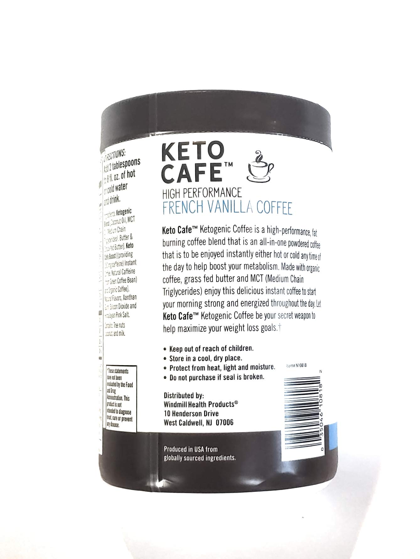 Keto Cafe Ketogenic Coffee French Vanilla Flavor My Easy