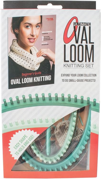 Leisure Arts Ultimate Oval Loom Knitting Set Pattern Book With 7 Easy To Follow Patterns Oval Looms In 2 Sizes With Stitching Tool Included Leisure Arts Ultimate Oval Loom Knitting Set Pattern Book With 7 Easy To Follow Patterns Oval Looms In 2 Sizes With Stitching Tool Included