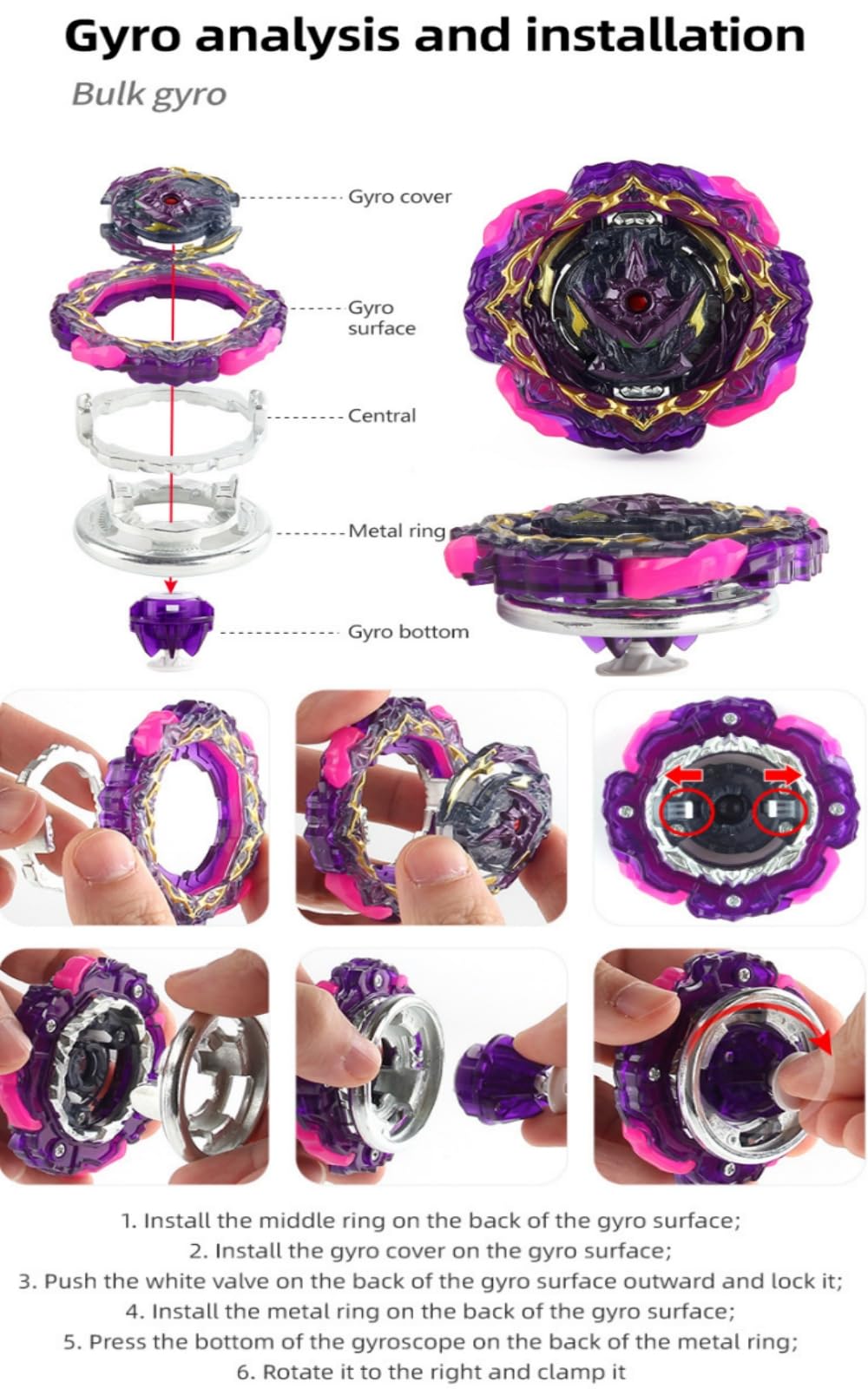 Gyro Boys Kids Gift 11 Top Burst Gyro Toy Blade Set Game Barricade Lucifer Burst Spriggan Divine Belial Birthday Party Gift.