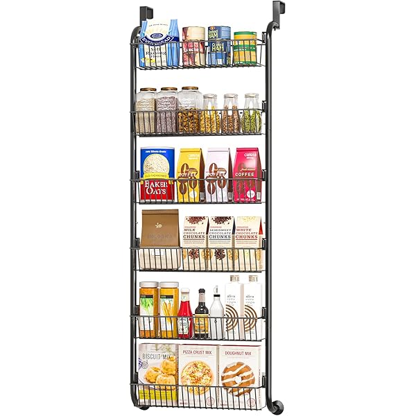 Amazon.com: MIAOLI Over the Door Pantry Organizers and Storage, 6