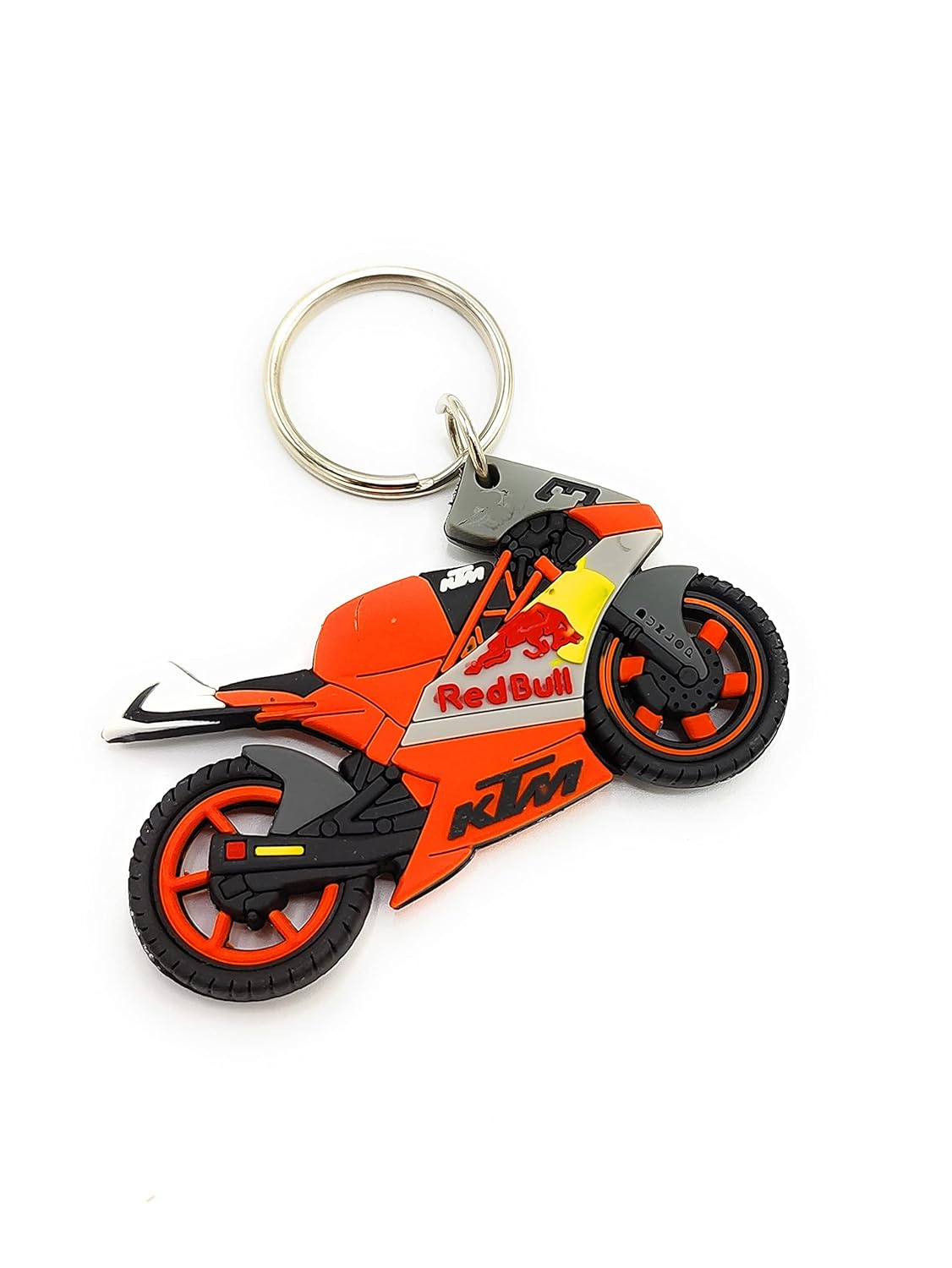 N.1 JDP KTM Bike Shape Doubleside Rubber Keychain KTM DUKE Rubber