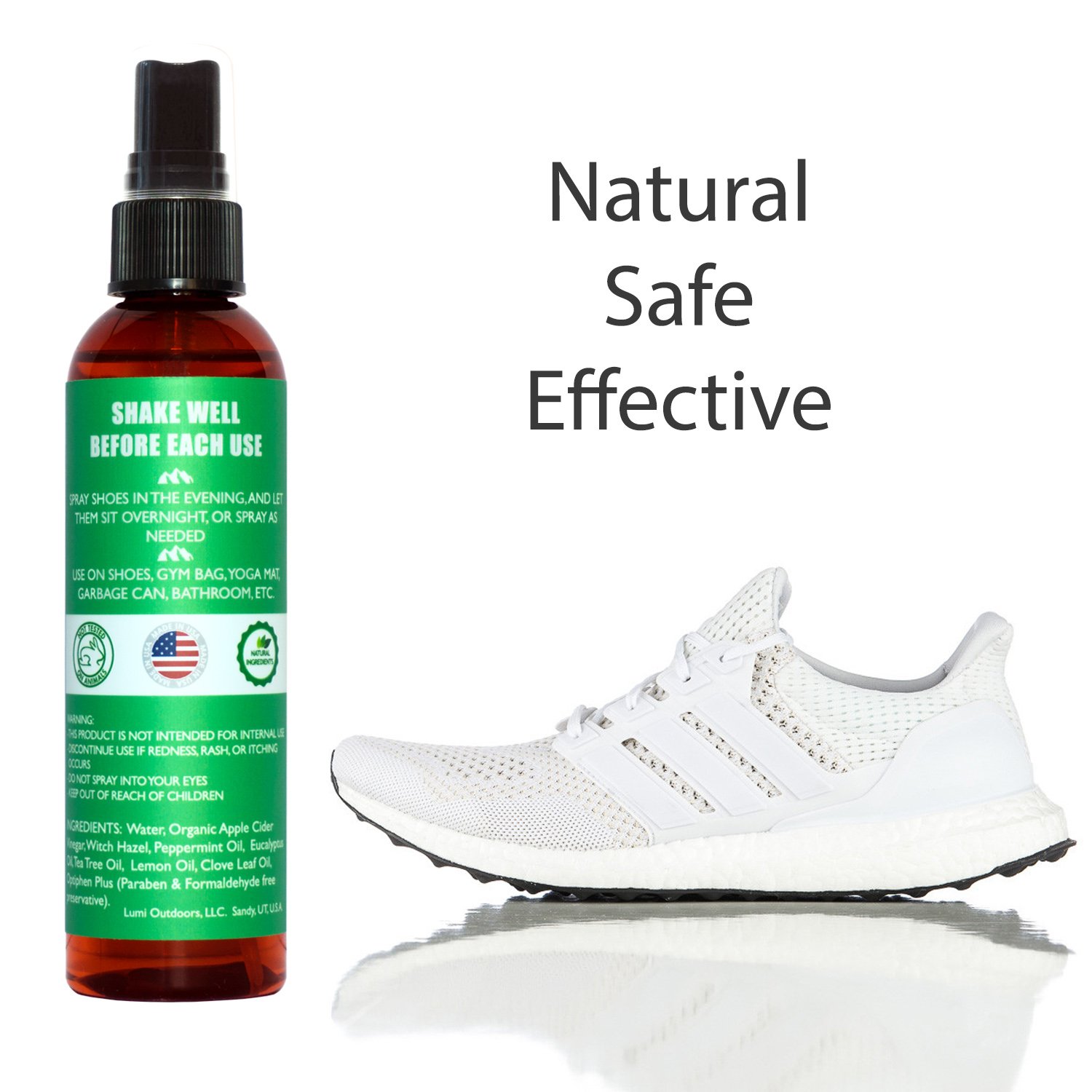 Lumi Outdoors Natural Shoe Deodorizer Spray, Foot Odor Eliminator Air Freshener eBay