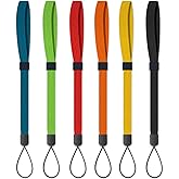 AMUU Wrist Lanyard Strap String 6 Pack 6 Colours Flashlight Lanyards,for USB Keys Cameras Keychain Cellphone Water Bottle Badge Holders