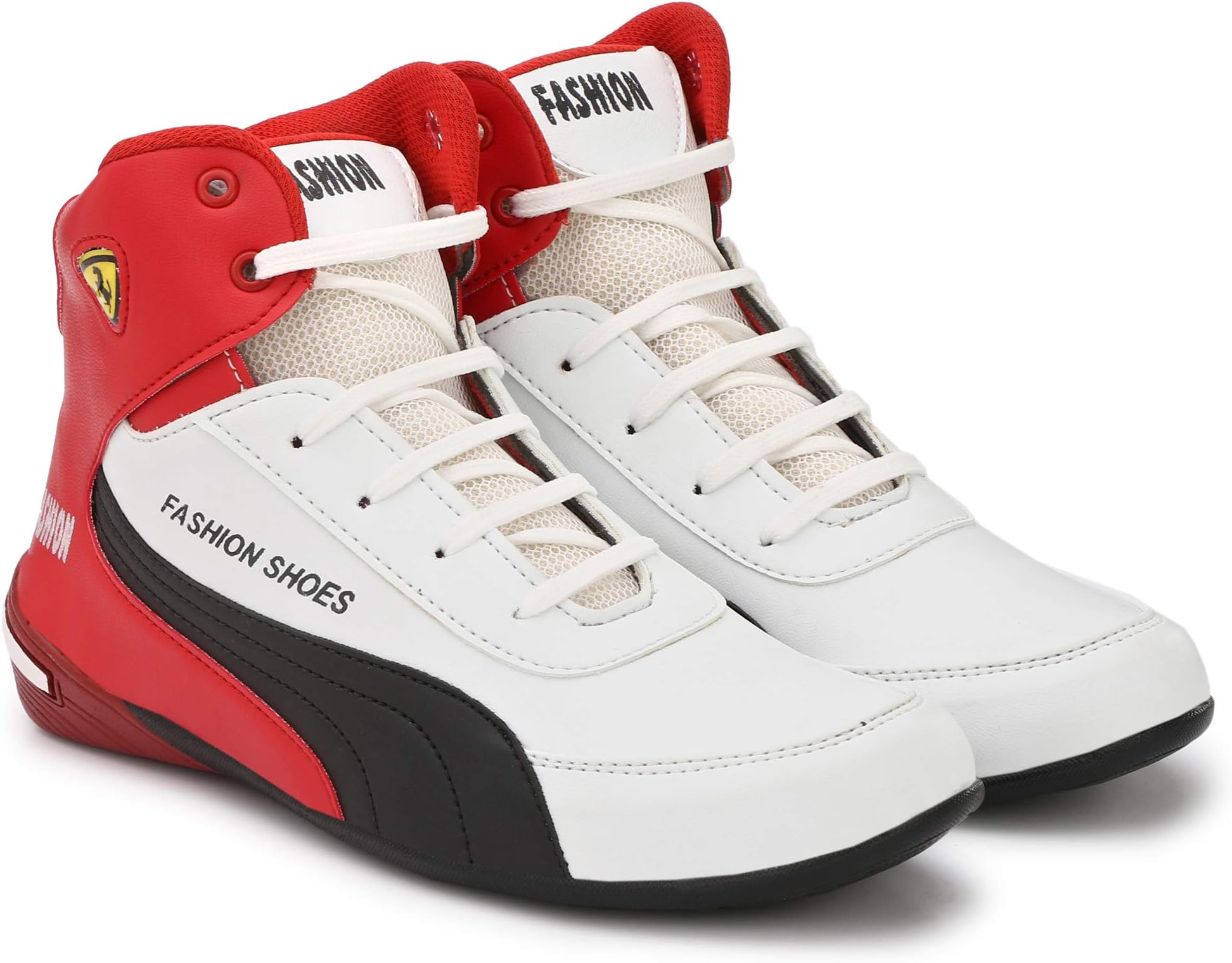 XYMBOLIC Synthetic Mesh Running Casual Shoes Ankle Boat with PVC Sole for Mens, Boys