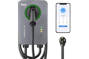invt Level 2 EV Charger - 40 Amp EV Charger Level 2, NEMA 14-50 EVSE J1772 Charger, WiFi Ethernet Enabled, Indoor/Outdoor EV Chargers for Home Level 2, 240V Electric Car Charger Level 2 w/ 24' Cable