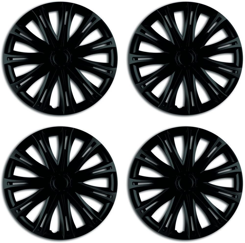 Rhino Automotive© 13" Spark Black Car Wheel Trims Cover Hub Caps X4 RW1181