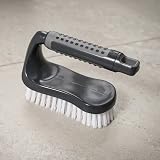 Addis ComfiGrip Floor Scrub Brush with Iron Handle Metallic Graphite 7x16x11 cm view 2