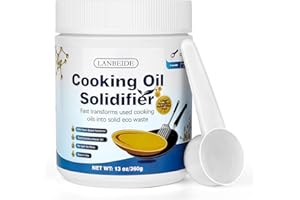 LANBEIDE Cooking Oil Solidifying Powder, Solidifies Up to 36 Cups - Vegetable Origin Cooking Oil Hardener for Disposing Fryin