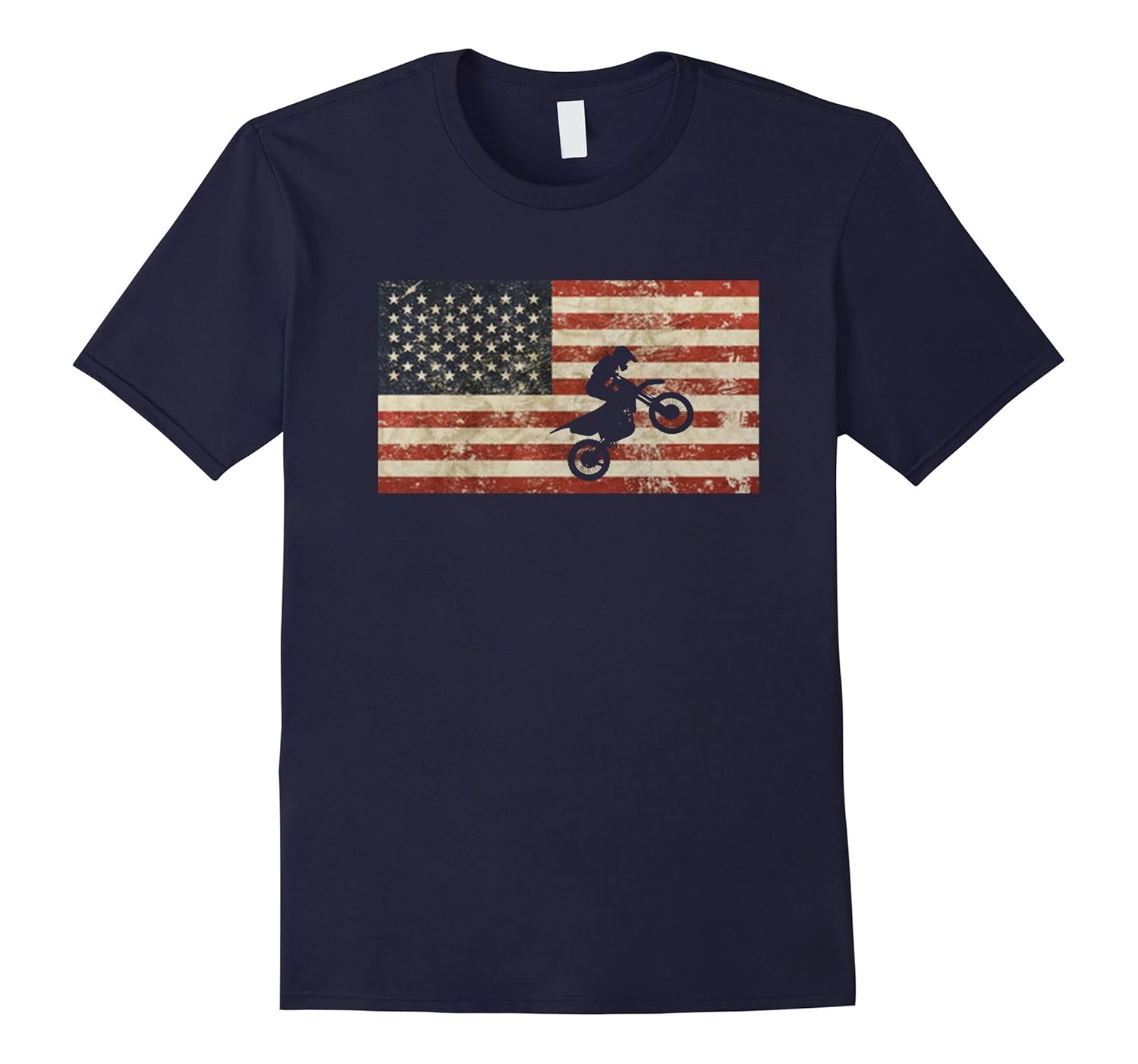 American Flag Motocross BMX T-Shirt-ANZ