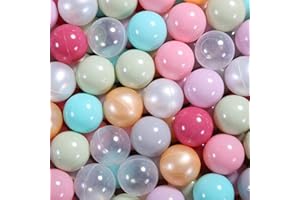 GUESVOT Ball Pit Balls Plastic Balls for Ball Pit Phathalate Free BPA Free Plastic Balls 100pcs 2.2" Set for Toddlers for Play Tent Tunnel