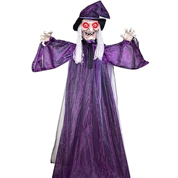 Vivreal 72 Life Size Halloween Witch Decorations Hanging Talking