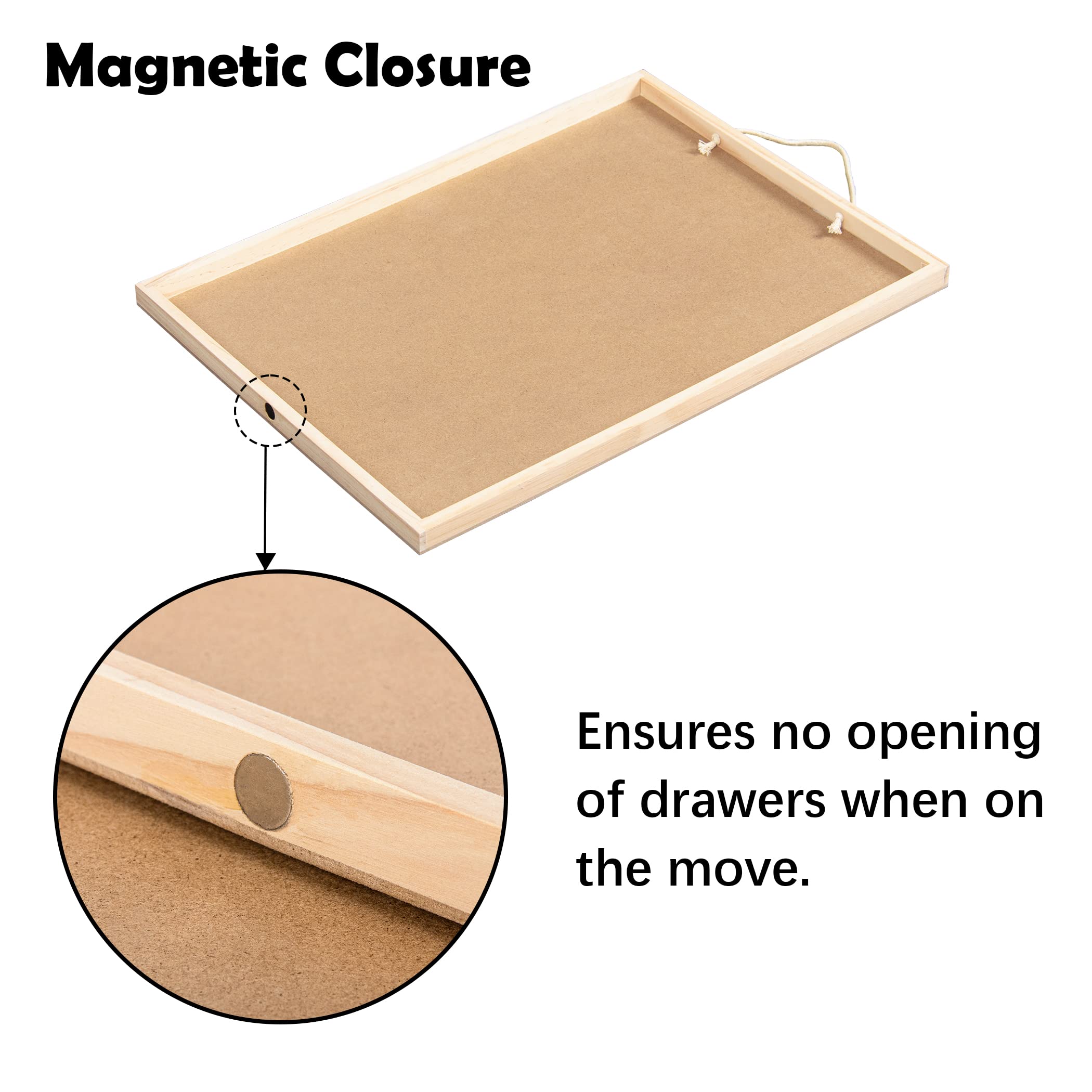 Lavievert 1500 Pieces Jigsaw Puzzle Table with 4 Drawers, Wooden Puzzle Plateau with Puzzle Mat Set and Smooth Surface, Portable Puzzle Board for Adults and Kids