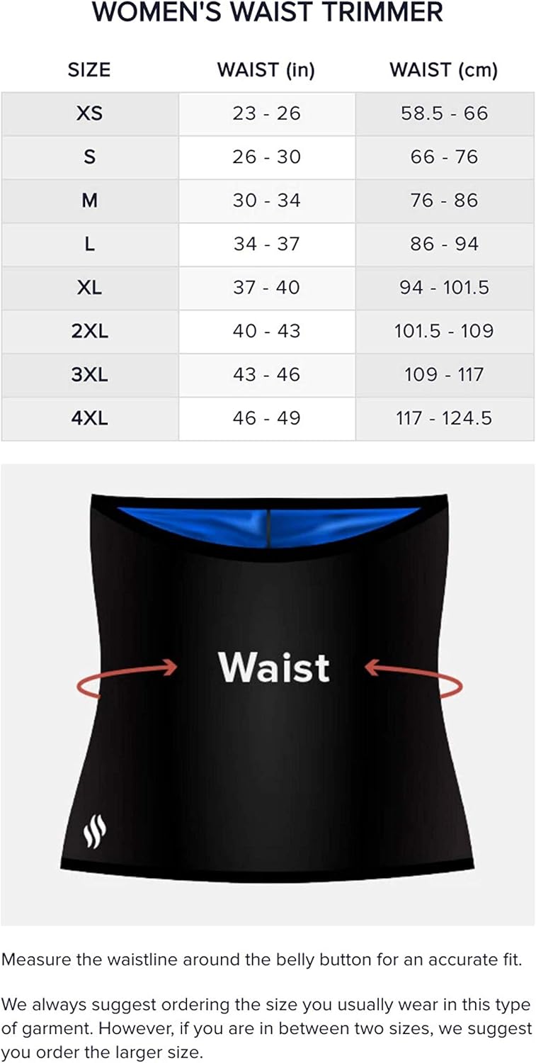 Sweat Shaper Waist Trimmer for Women, Waist Trainer Sauna Belt, Neoprene-free Waist Cincher, Sauna Slimming Belt: Clothing