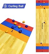 RAYNA GAMES 3 in 1 Tabletop Shuffleboard Bowling Curling Set 120x30cm view 6