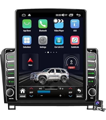 Amazon.com: Radio de coche Android 13 de 12.1 pulgadas mejorada