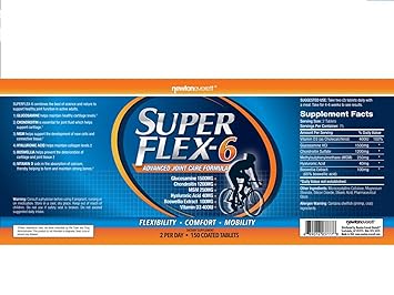 4x SUPERFLEX 6 4x 150Tab.(GLUCOSAMIN+CHONDROITIN+MSM+Hyaluron+Weihrauch+VitaminD3