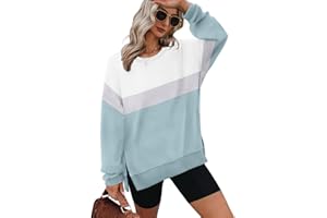 XIEERDUO Womens Oversized Sweatshirts Pullover Casual Crewneck Long Sleeve Tops Comfy