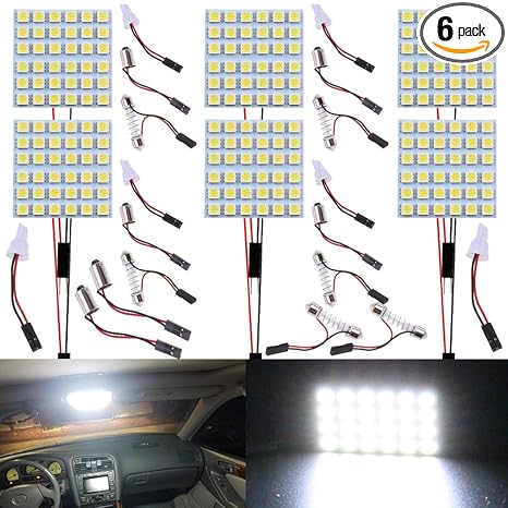 Amazon Com Javr Pack Of 6 450lums White 5050 36smd Rv Interior