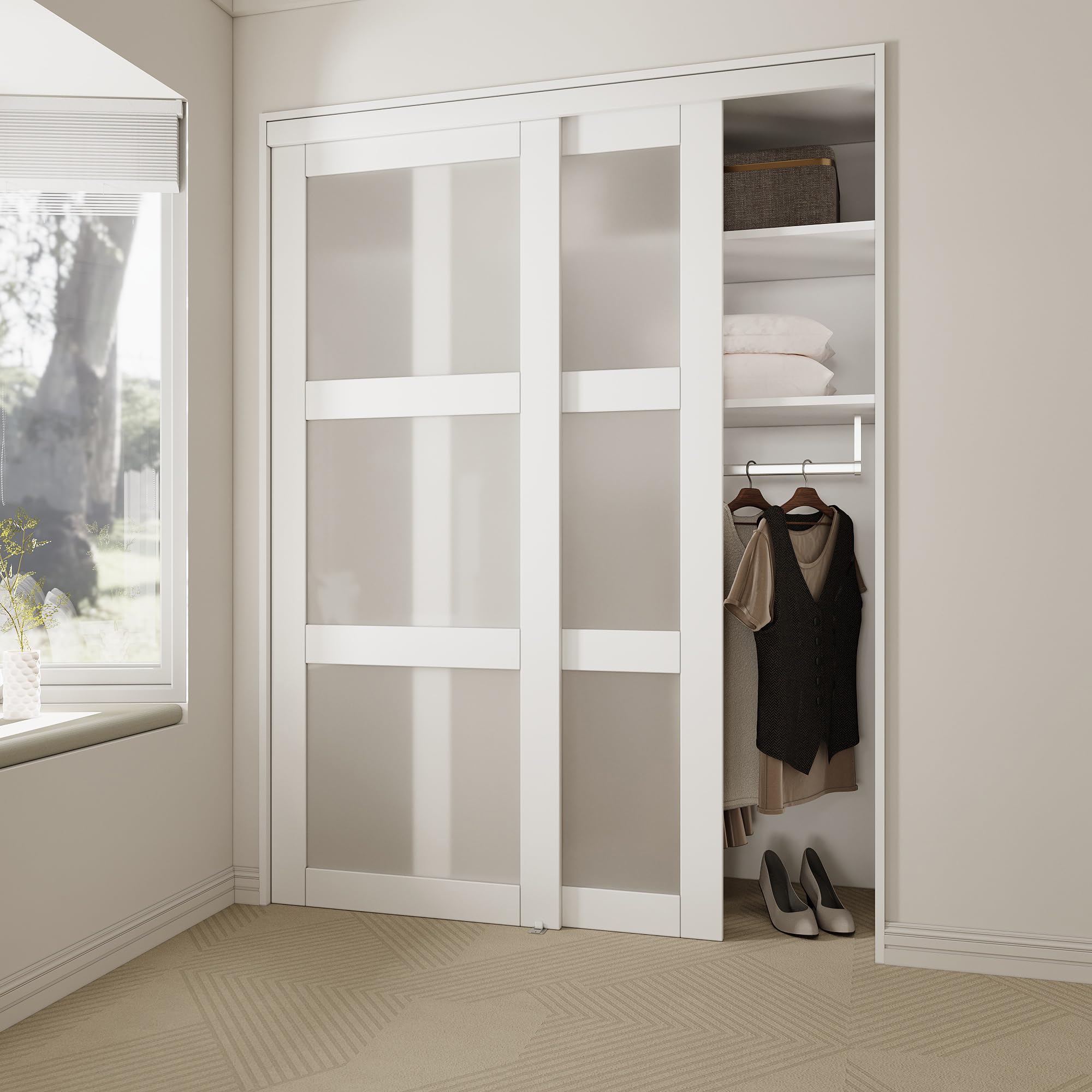 WinStellar 60 x 80 Sliding Closet Door for