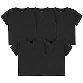 Gerber Unisex-Baby Toddler 5-Pack Solid Short Sleeve T-Shirts Jersey 160 GSM