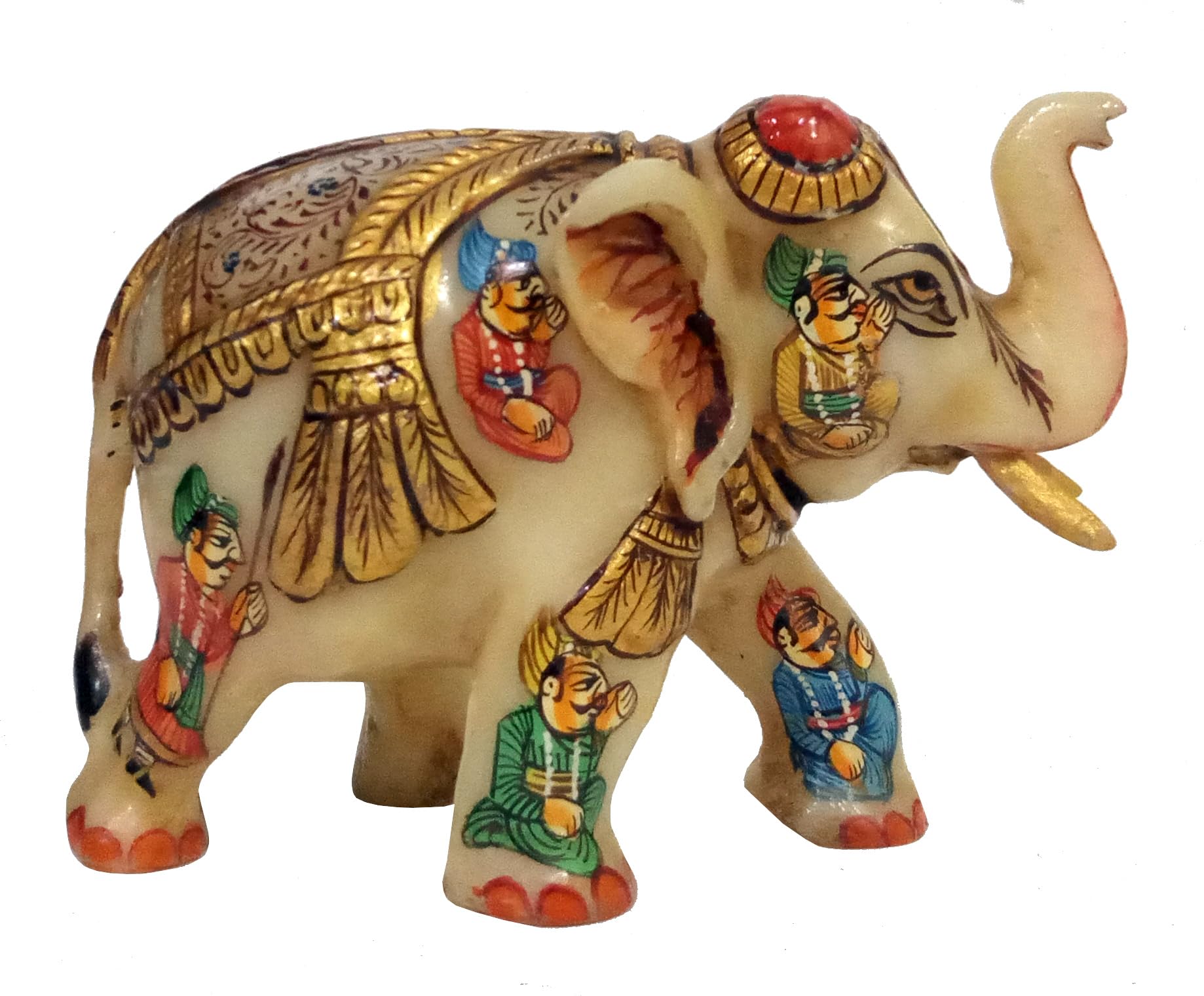 Purpledip Resin Showpiece 'Majestic Elephant': Decorative Accent Figurine Statue (11859)