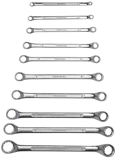Taparia 1810 10-Piecess Ring Spanner Set