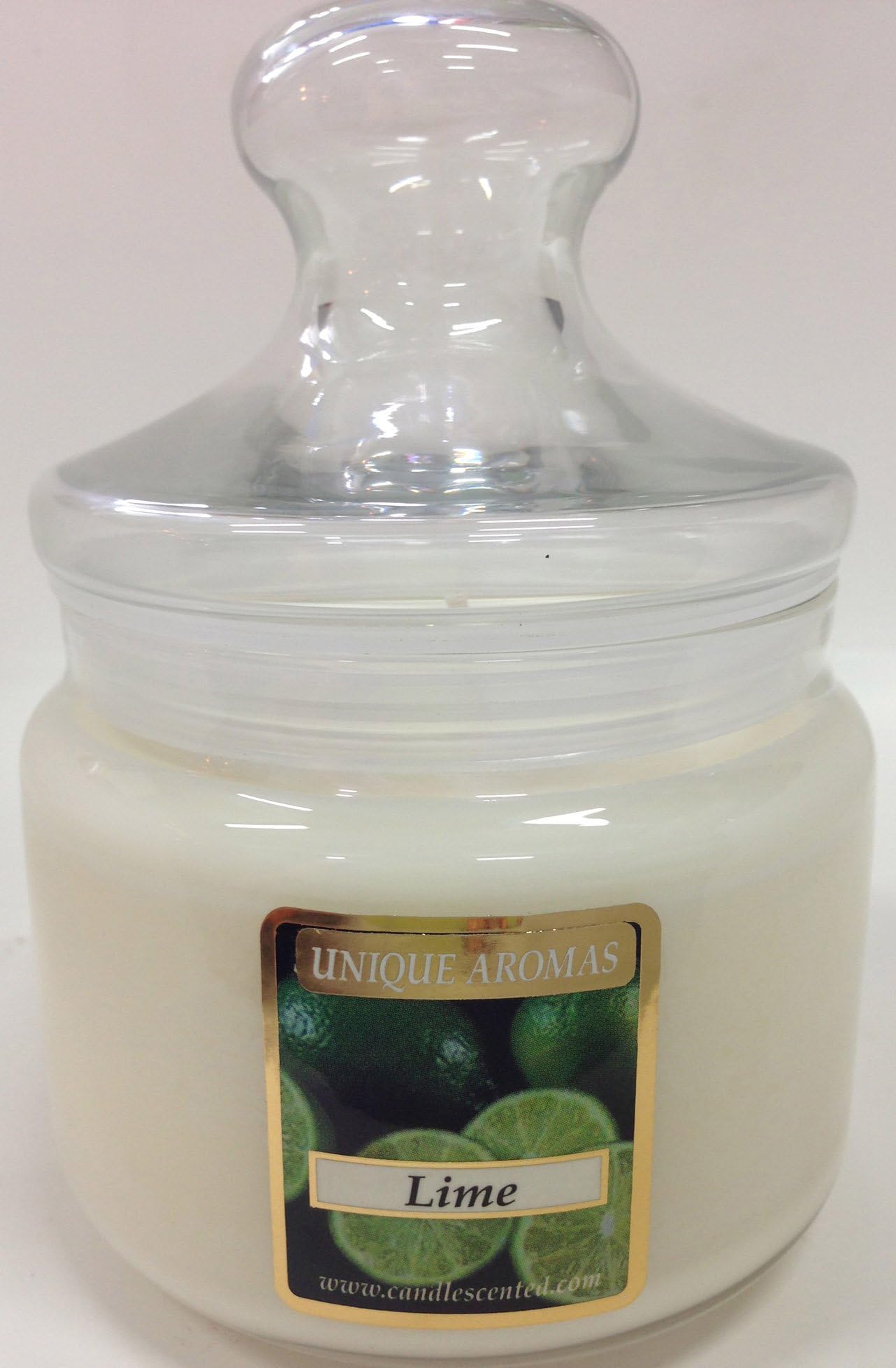 Unique Aromas 16 oz Dye-Free Soy Candle - Lime-A Refreshing Aroma of Freshly Squeezed Lime