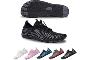 SIOSNETA Hike Footwear Barefoot Shoes - Women & Men Wide Toe Water Shoes for Swimming & Running - Breathable, Non-Slip Athletic Footwear