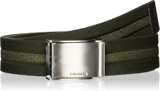 Amazon ラコステ ベルト 公式 メランジテープガチャベルト メンズ Plm0600 カーキ 日本 000 Free サイズ ベルト 通販