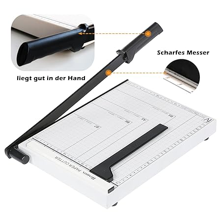 Rendio Profi A4 Papierschneider Fotoschneider Hebelschneider Papierschneidemaschine Schneidegerät Bindegerät Schrottmaschinei