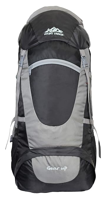MOUNT TRACK Unisex Gear Up Nylon 75L Backpack(Grey)