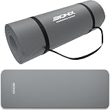 Bionix Extra Thick Yoga Mat 180x60 cm Non Slip with Carry Strap Grey view 1