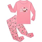 Little Milo Girls Pajamas Christmas 100% Cotton Toddler Pjs for Kids Girls Children Long Sleeve Sleepwear Sets (Size 3T-8Y)
