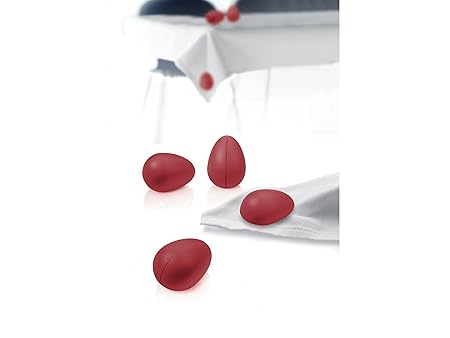 Nuance Tischtuch-Magnete 4er-Set in rot, Edelstahl, 25x25x8 cm 4-Einheiten