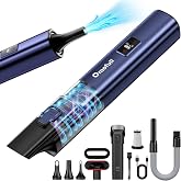 Omofull Car Vacuum Portable Cordless, 19500Pa 4-in-1 Handheld Vacuum Cordless Vacuum Cleaner&amp;Air Duster with Multi-Nozzles, 140W Hand Cordless Rechargeable Vacuum Cleaners for Car, Home, Office, Pet