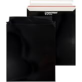 Paperboard Mailers 9.5x11" - Black Document Mailers - 25 Pack - Document Envelopes - Paper Mailing Envelopes - Cardboard Envelope Mailers - Cardboard Envelopes - Cardboard Mailers
