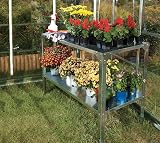 Palram Steel Work Bench Greenhouse Accessory 2 Tier Shelving System view 3