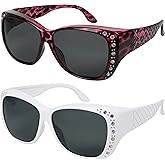 Sunglasses that Fit Over Glasses for Women UV Protection Polarized and HD Vision Fitover Eyeglasses