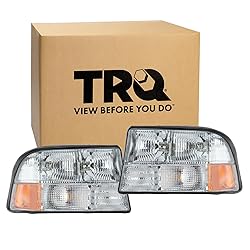 TRQ 2 Piece Headlight Assembly Set Driver