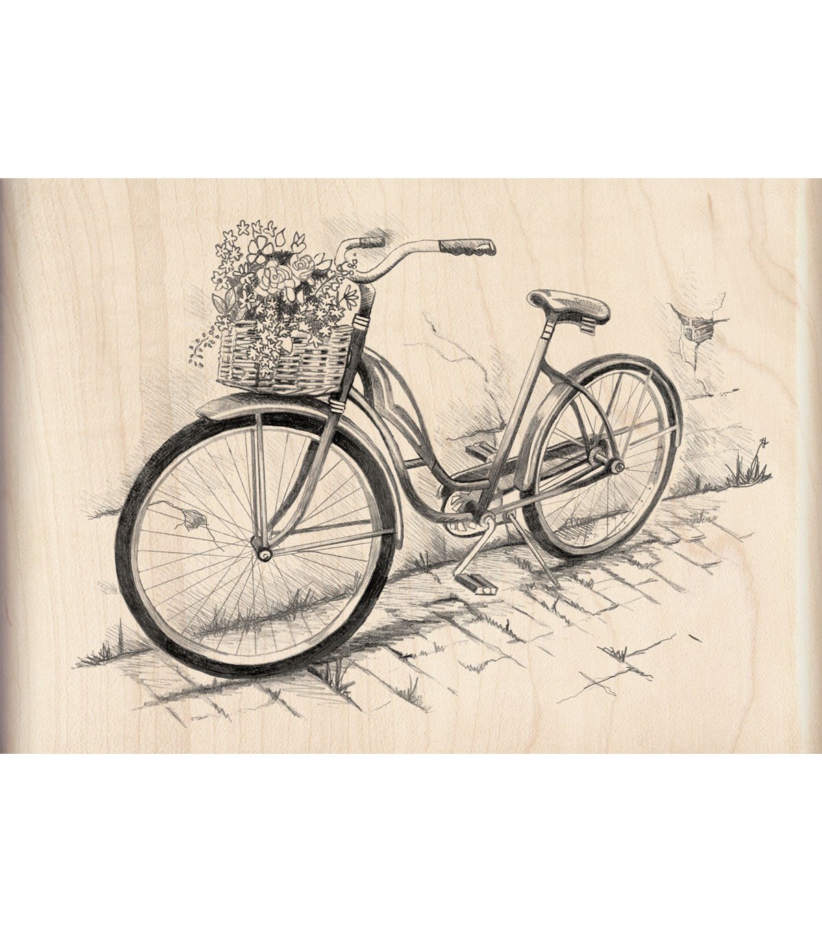 Autumn_Winter Sketches 2011 Inka Stamps Bicycle Wood Stamp 83