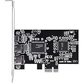 Firewire Pcie Capture Card, 2.5Gbps Ieee 1394 Controller Card With Cable, Pc Internal Adapter for Desktop Video Transfer