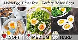 NobleEgg Egg Timer Pro for Boiling Eggs | Soft Hard