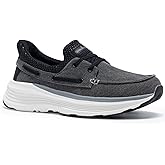 OrthoComfoot Men's Orthopedic Slip On Loafers: Comfortable Arch Support Loafers for Plantar Fasciitis, Orthotic Flat Feet Casual Walking Shoes for Foot and Heel Pain Relief